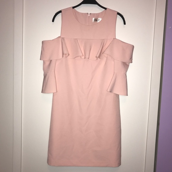 Eliza J Cold Shoulder Ruffle Cocktail Dress - Picture 6 of 16